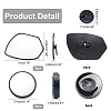 2 Sets 2 Style Glass Rearview Mirror AJEW-CA0001-75-2