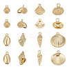 16Pcs 8 Styles Alloy Pendants TIBEP-BC0001-05-1