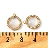 Brass Micro Pave Clear Cubic Zirconia Pendants KK-M277-07D-G-3