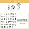 40 Pcs Tibetan Style Alloy European Beads FIND-CJ0004-38-2