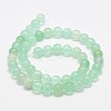 Natural Green Fluorite Beads Strands G-E112-10mm-1-2