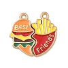 2Pcs Alloy Enamel Pendants ENAM-I077-03KCG-01-1