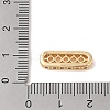Rectangle Brass Micro Pave Clear Cubic Zirconia Pendants KK-B100-053B-G-3