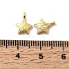 925 Sterling Silver Textured Star Charms STER-K188-09A-G-3