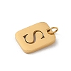 304 Stainless Steel Charms LS-STAS-R001-01G-S-2