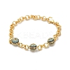 Brass Rolo Chains Bracelets LS-BJEW-B145-04G-2