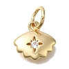 Brass Micro Pave Cubic Zirconia Pendants KK-Q001-13G-02-1