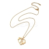 PVD Vacuum Plating 201 Stainless Steel Pendant Necklaces NJEW-R267-02R-G-2