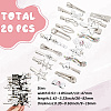 Zinc Alloy & Iron Alligator Hair Clips PHAR-SP0001-04A-2