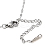 Non-Tarnish 304 Stainless Steel Bowknot Pendant Necklaces for Women NJEW-S434-01P-3