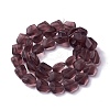 Transparent Frosted Glass Beads Strands LS-FGLA-S001-02A-2
