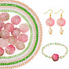 DIY Rose Flower Glass & Acrylic Beads Jewelry Making Finding Kit DIY-TA0010-10-1