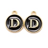 Golden Plated Alloy Charms X-ENAM-S118-02D-1