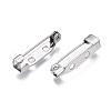 Tarnish Resistant 201 Stainless Steel Brooch Pin Back Safety Catch Bar Pins STAS-S117-021B-4