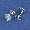 304 Stainless Steel Ear Stud Findings STAS-O119-16B-S-2