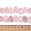 Natural Rose Quartz Beads Strands G-N347-18A-02-5