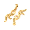 304 Stainless Steel Pendants STAS-P438-30G-2