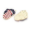 Independence Day Alloy Enamel Pendants ENAM-T022-46KCG-2
