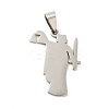 Non-Tarnish 201 Stainless Steel Pendants LS-STAS-D190-06P-1