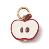 Alloy with Enamel Charms AL-CBA7219-01B-1