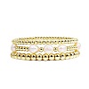 Temperament Magnet Gold Elastic Bracelet Baroque Imitation Pearl Multi layered Layered Bracelet Small and Popular Bracelet BK8855-2-1