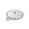 Tarnish Resistant 304 Stainless Steel Pendant Rhinestone Settings LS-STAS-G287-16P-3