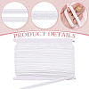 Polyester Braided Ribbons for Curtain Decoration SRIB-WH0011-208A-5