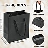 6Pcs Rectangle Paper Gift Storage Bags with Ribbon Handles ABAG-TA0001-65A-3