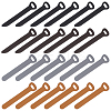 24Pcs 4 Colors Imitation Leather Zipper Pull Fixer Replacement for Tab Luggage Purse Repair Accessories DIY-GF0011-62B-1