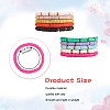 10Pcs 10 Colors Polymer Clay Heishi Beaded Stretch Bracelets BJEW-PH01445-7