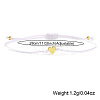 Valentine's Adjustable Braided Polyester Cord Bracelets GM2838-7-2
