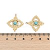Synthetic Turquoise Eye Pendants STAS-I325-138G-3