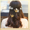 12Pcs 2 Colors Alloy Alligator Hair Clips for Women OHAR-SP0001-08-5
