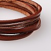 Cowhide Leather and Waxed Cord Multi-strand Bracelets BJEW-PJB852-2