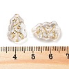 Metal Enlaced Transparent Acrylic Beads X-MACR-M045-09-3