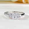 Alloy with Clear Cubic Zirconia Finger Rings FS-WGD7F1A-06-1