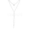 Fashionable Y-Set Double-layer Necklace - Simple and Elegant Beaded Tassel Sweater Chain for Women. ST2475520-1