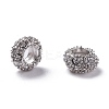Alloy Rhinestone European Beads X-CPDL-H998-18-1