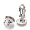 Tarnish Resistant 304 Stainless Steel Clip-on Earring Setting STAS-P249-23E-P-1