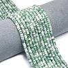 Natural Green Spot Jasper Beads Strands G-P575-B18-4x2mm-1