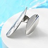 Non-Tarnish 304 Stainless Steel Open Cuff Ring X-RJEW-Q775-01P-2