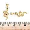 Brass Micro Pave Cubic Zirconia Pendants KK-L243-29G-02-3