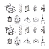 100pcs 10 Style Tibetan Style Alloy Pendants for Teachers' Day TIBEP-CJ0001-28-1