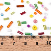 Mixed Electroplate and Non-electroplating Glass Seed Beads GLAA-SZC0007-02C-4