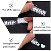Laser PVC Drive Safe Self Adhesive Car Stickers STIC-WH0013-09B-6