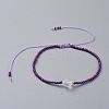 Nylon Thread Braided Bead Bracelets BJEW-JB04809-05-1