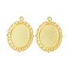 Tibetan Style Oval Alloy Pendant Cabochon Settings LS-TIBEP-Q054-44G-NR-2