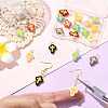 20Pcs 10 Colors Handmade Lampwork Pendants PALLOY-CJ00166-5