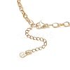 Alloy Enamel Whale Tail Starfish & Natural Shell Teardrop Pendant 304 Stainless Steel Cable Chain Necklaces for Women NJEW-JN05407-02-5