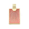 Real 18K Gold Plated Rack Plating Brass Enamel Pendants KK-M293-43G-04-1